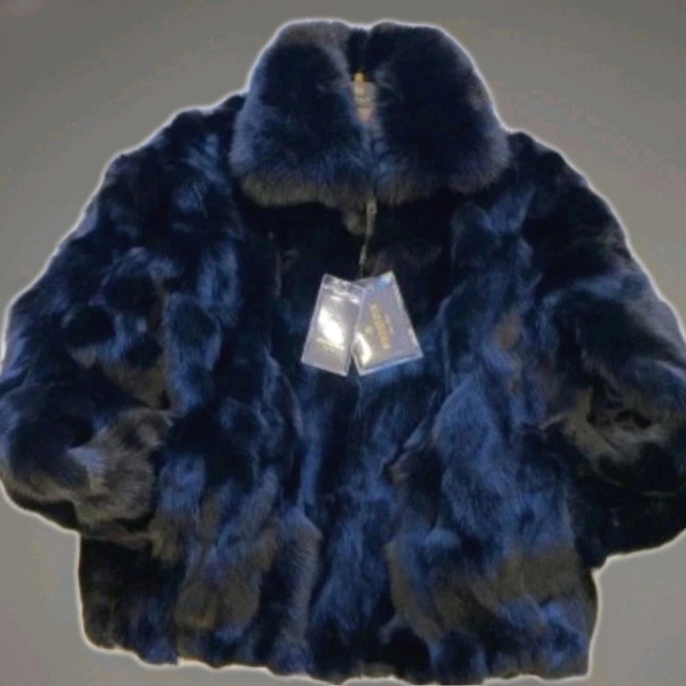 Winter Fur New York Fur Hooded Bomber Coat  High Quality Mens 3XL Or Womens 3XL